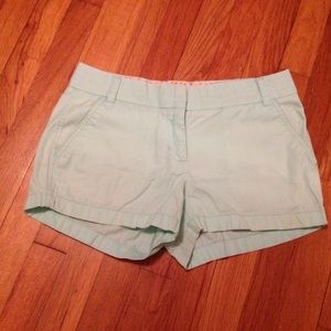 J. Crew Mint Green Broken-In Chino Shorts